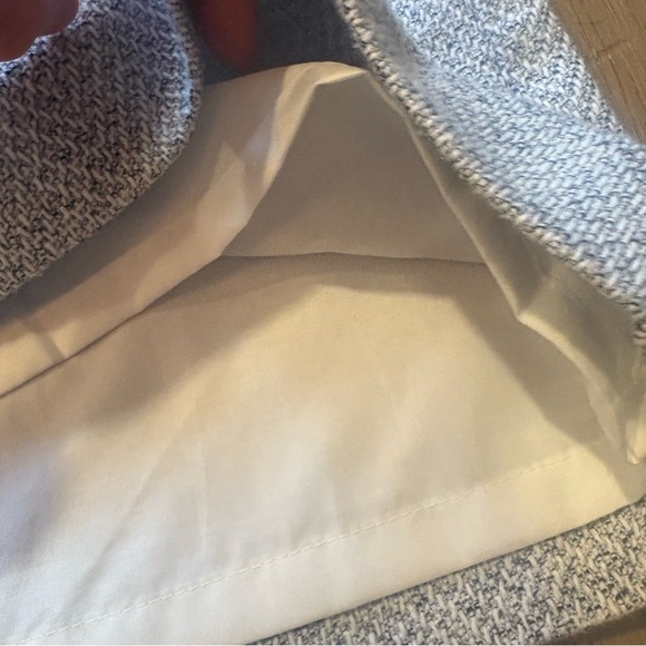 LOFT Tweed Mini Skirt Sz 4 $80 w/ pockets! Blue and ivory - Picture 4 of 6
